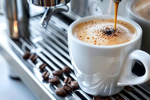 kopje koffie of cappuccino bereiden