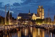 Dordrecht - Onze Lieve Vrouwekerk gezien vanaf de Nieuwe Haven van Kees Dorsman thumbnail