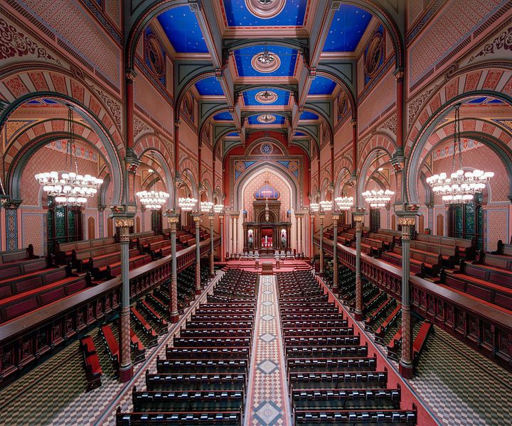 Interior of the Central Synagogue in New York City by Laszlo Regos