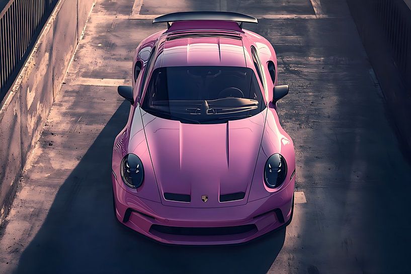 Pink Porsche 911 GT3 by PixelPrestige