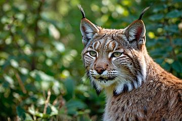 Lynx in natuurlijke omgeving van Art & Soul Creations
