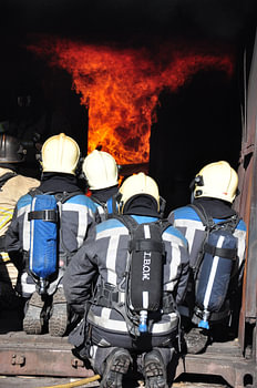 brandweer oefening