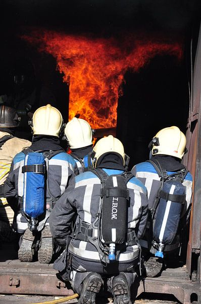 brandweer oefening par Marten Wieringa