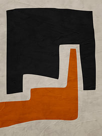 Contemporary minimalist, organic and geometric abstract art in earth tones. by Online Arts