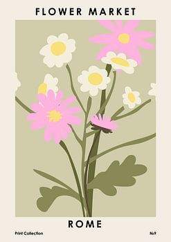 Marché aux fleurs de Rome