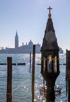 Venetië - Uitzicht vanaf het San Marcoplein naar de Sint Giorgio Maggiore