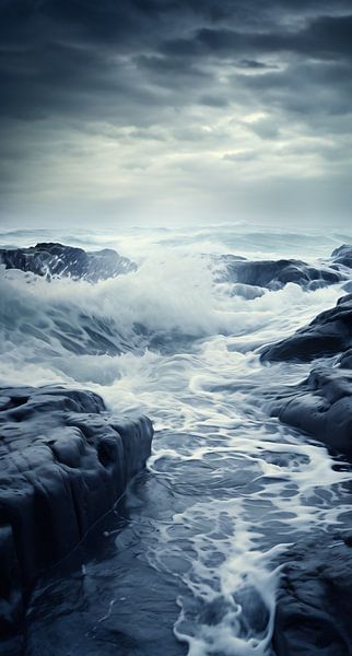 Op weg langs de zee van fernlichtsicht