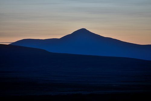 Hoge bergweg in Zweden