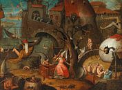 Een allegorie op afgunst, navolger van Pieter Brueghel de Oude van Meesterlijcke Meesters thumbnail