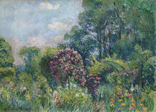 De rozentuin in Giverny (Monet's huis), Blanche Hoschedé-Monet