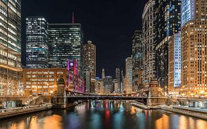 Chicago Skyline van Kees Jan Lok