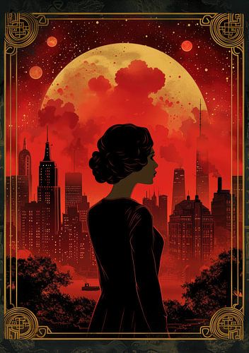 Art Deco Gouden Print Poster