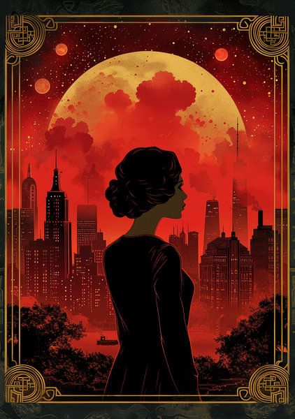Art Deco Gold Print Poster par Niklas Maximilian