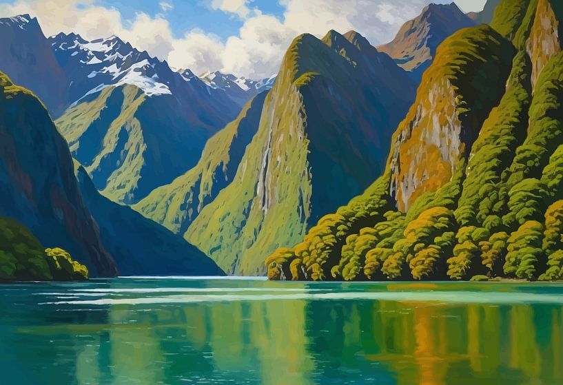 Milford Sound Landscape by MIROKKU