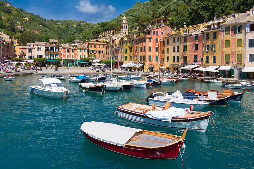 Bateaux dans le port de la pittoresque Portofino par Rob Kints