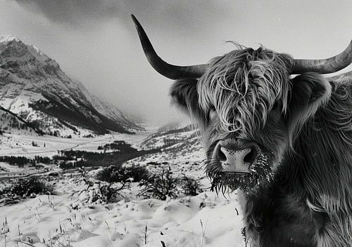 Schotse Hooglander Hoogland Koe