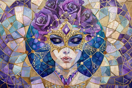 Portrait féminin cosmique | Voile cosmique Wisp