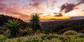 Sunset in Spain's coastal mountains by Dafne Vos