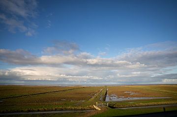 Salt marshes of the Wadden coast of Groningen by Bo Scheeringa Photography