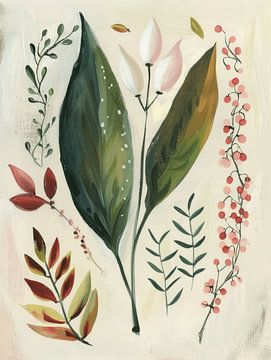 Botanische illustratie van Japandi Art Studio