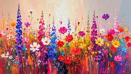 Sommerblumengarten: Üppige Sommerblüten von Studio Pieternel