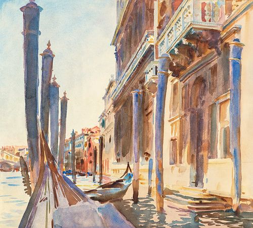John Singer Sargent – Gondelanlegestellen am Canal Grande (ca. 1904–1907)