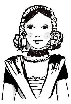 Zeeland girl from the land of Cadzand by Debbie van Eck