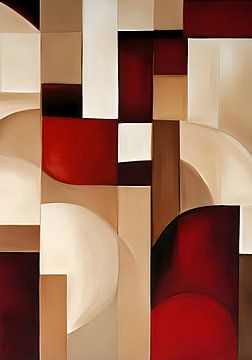 Klassiek abstract geometrisch 2 van Georgia Chagas