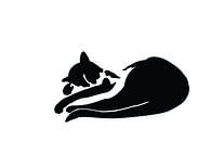 Sleeping cat by Atelier Hedy Marguerite thumbnail