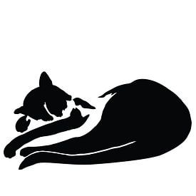 Slapende kat van DE BATS designs