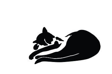Schlafende Katze von DE BATS designs