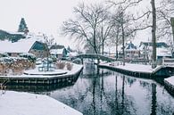 Winter im Dorf Giethoorn mit den berühmten Kanälen von Sjoerd van der Wal Fotografie Miniaturansicht