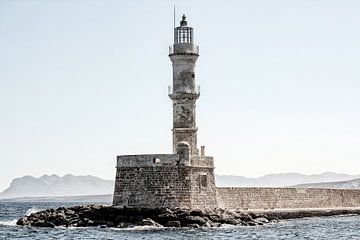 Vuurtoren in Chania, Kreta (Griekenland) van Mike Maes