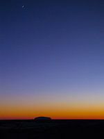 Zonsopkomst bij de Uluru of Ayers Rock, Australië