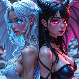 DUALIS - Ange et démone anime sensuelle sur INFERAURUM