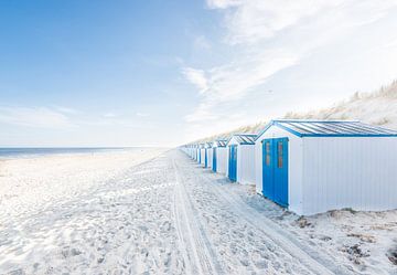 De Koog - Strandkabinen von Hannes Cmarits