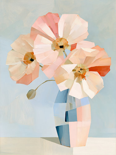 Pastel-coloured Flowers