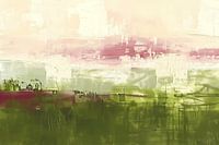 Abstract digitaal schilderij van landschap