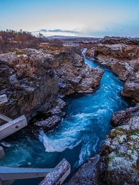 Barnafoss in ijsland van peterheinspictures