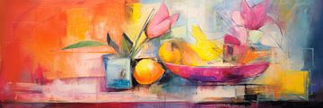 Abstract Stilleven van Abstract Schilderij
