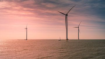 IJsselmeer en dernière lumière sur Martien Hoogebeen Fotografie