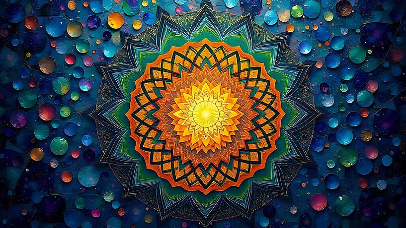 Colourful Mandala by Jean Pierre