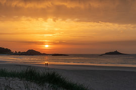 Sonnenuntergang in der Bretagne von Bettina Schnittert