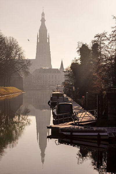 Spanjaardsgat in Wintergloed van JPWFoto