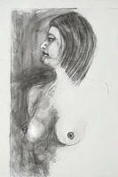 Nude Model Drawing, Nude model Drawing, Dessin de Modèle Nu, Aktmodel