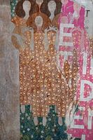 Chorus of angels from the paradise of the Beethoven frieze, after Gustav Klimt's work