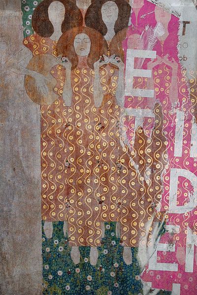 Chorus of angels from the paradise of the Beethoven frieze, after Gustav Klimt's work by MadameRuiz