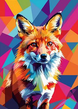 Rode vos Pop Art 4 van MIROKKU