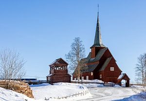 Staafkerk van Hegge, Noorwegen van Adelheid Smitt