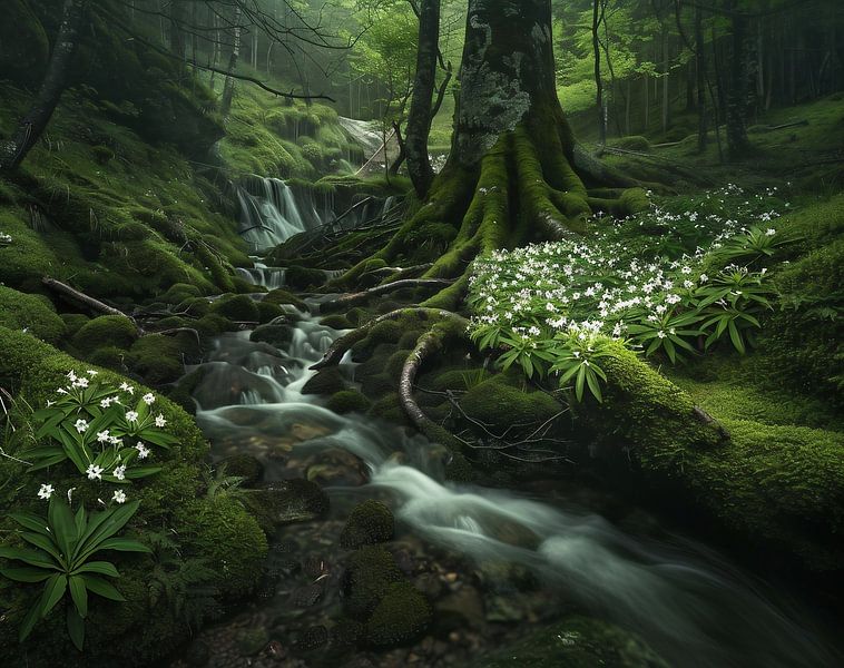 Nebelschleier und Waldgeister von fernlichtsicht